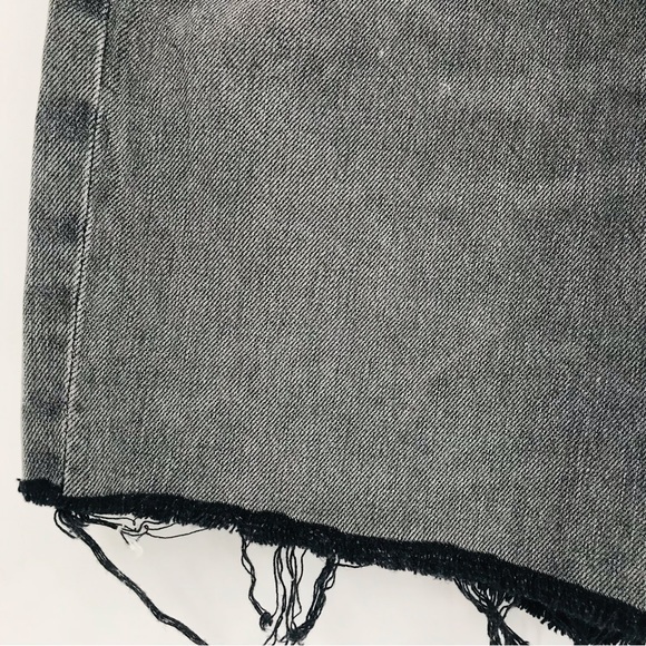 Agolde High Waist Gray Women Shorts - Picture 5 of 6